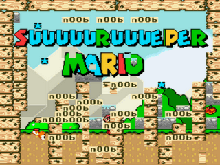 Mario The Ultimate Test Title Screen